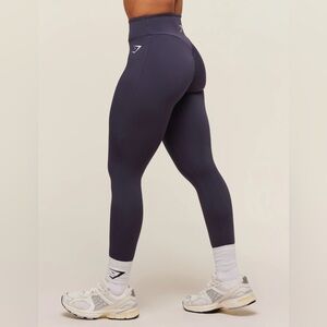 Gymshark High-Waisted Navy Power Leggings - Small